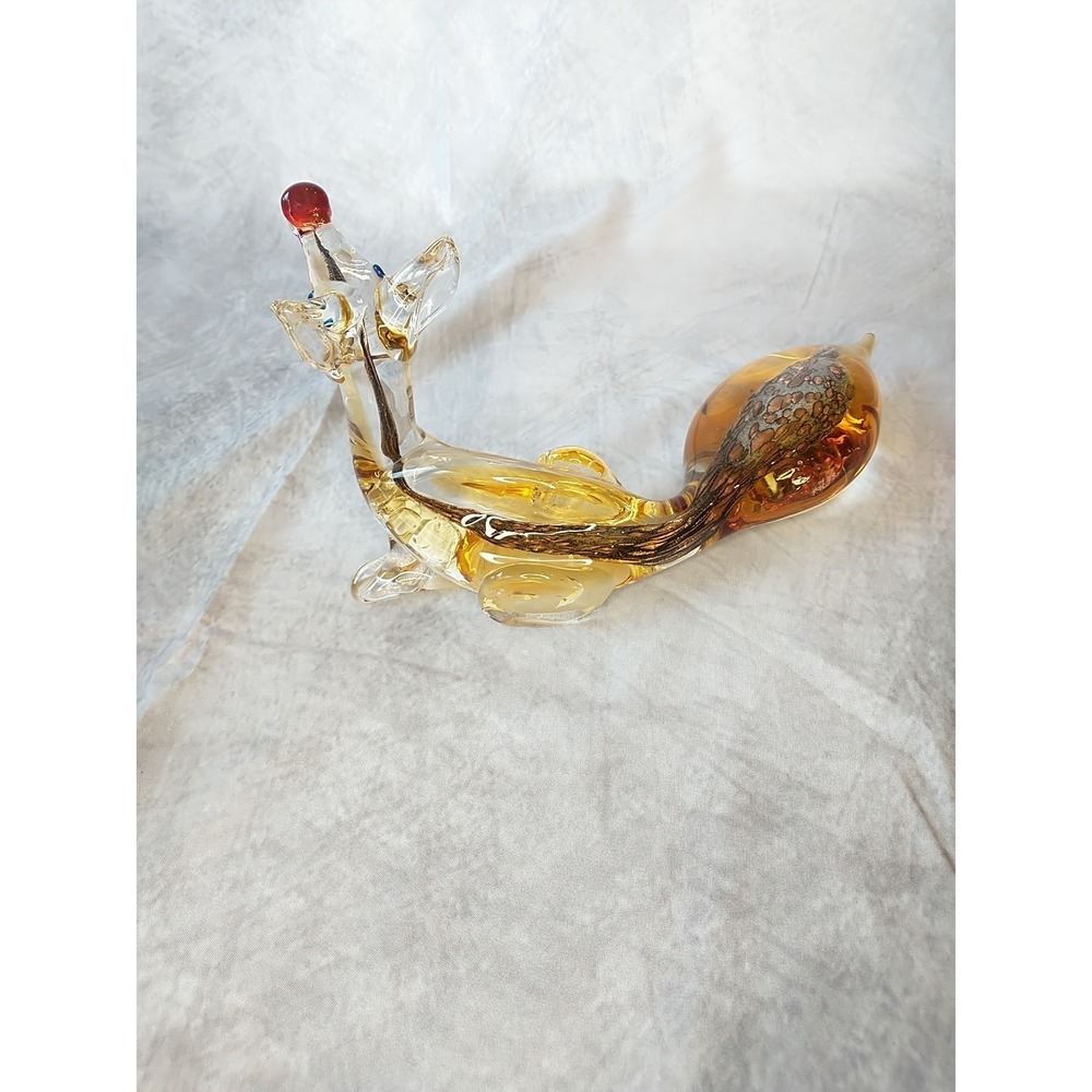 Vintage J.I. Co Murano Glass Fox Figurine Large Piece Good Condition - Picture 13 of 16